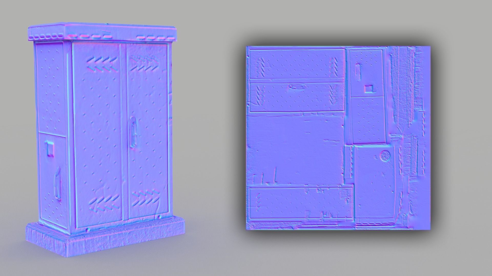 Distribution Board 3 Scan Low-poly 3D model_5