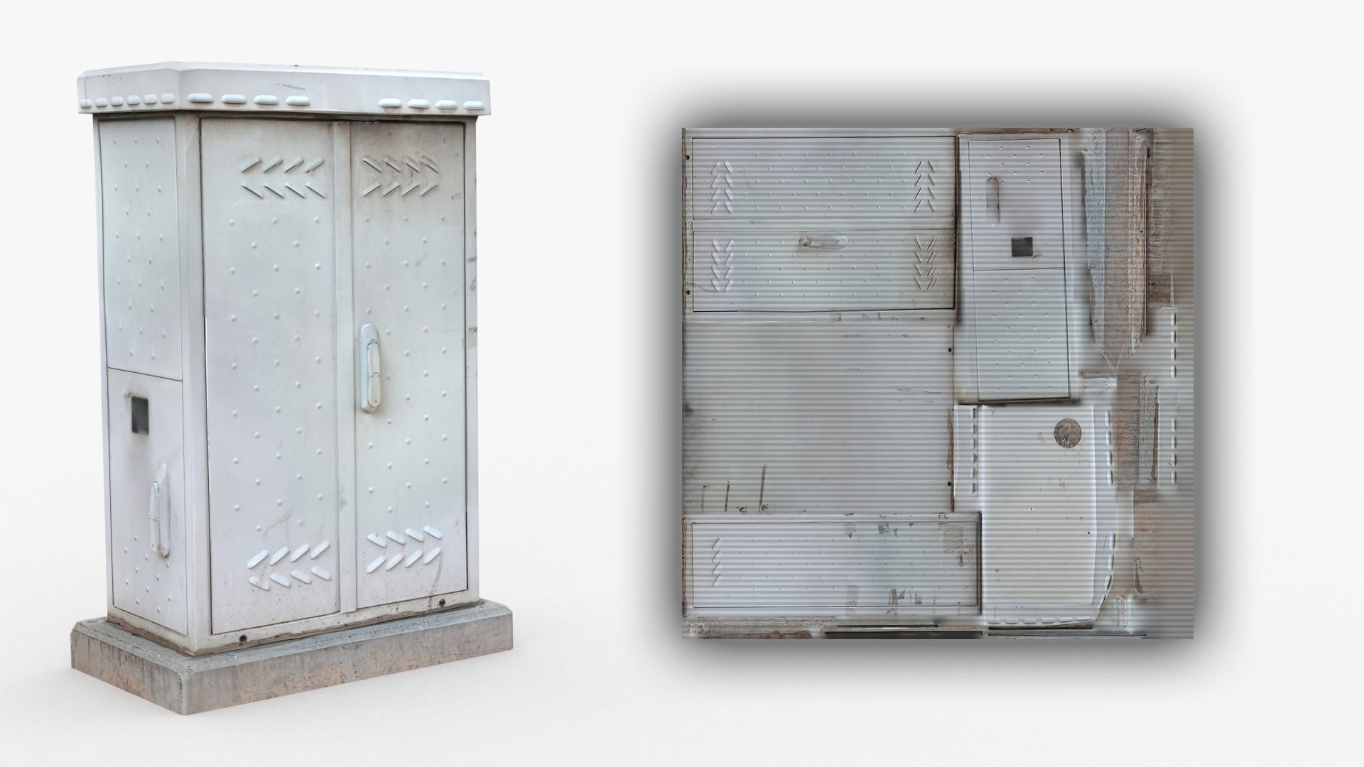 Distribution Board 3 Scan Low-poly 3D model_4