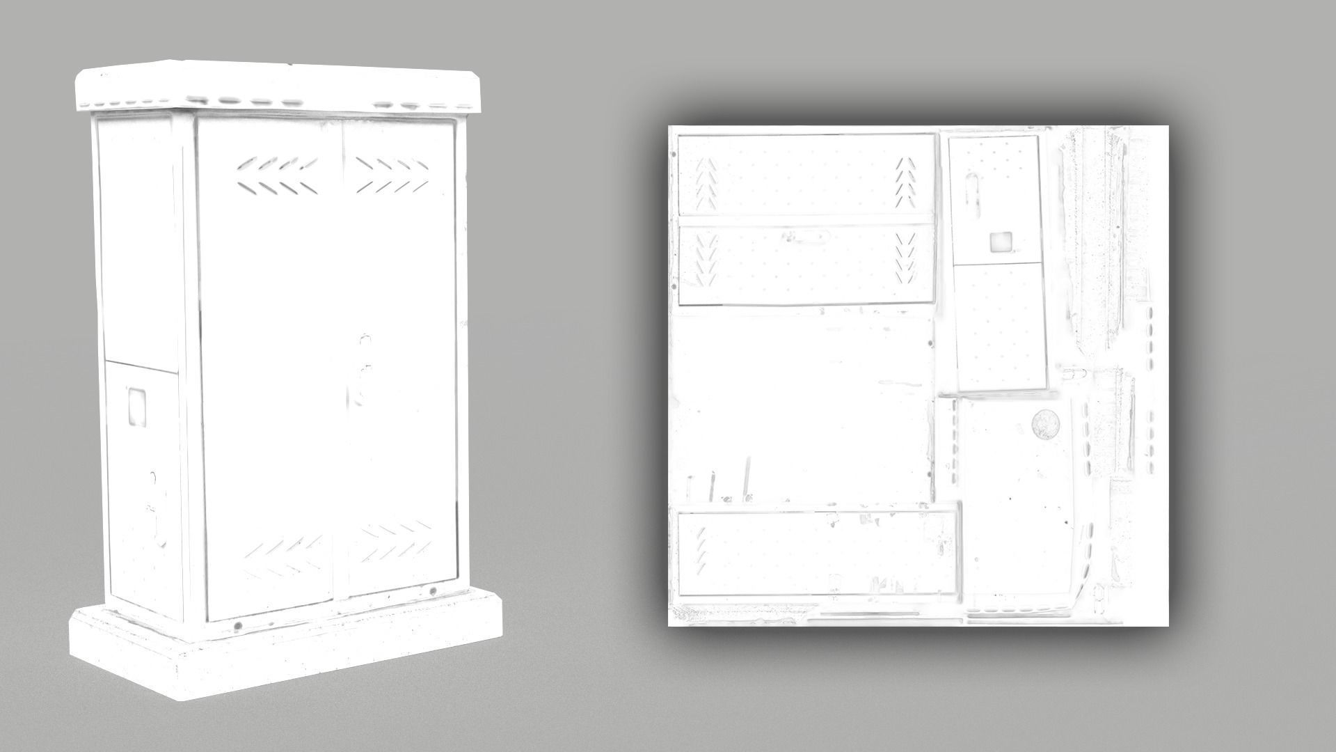 Distribution Board 3 Scan Low-poly 3D model_6