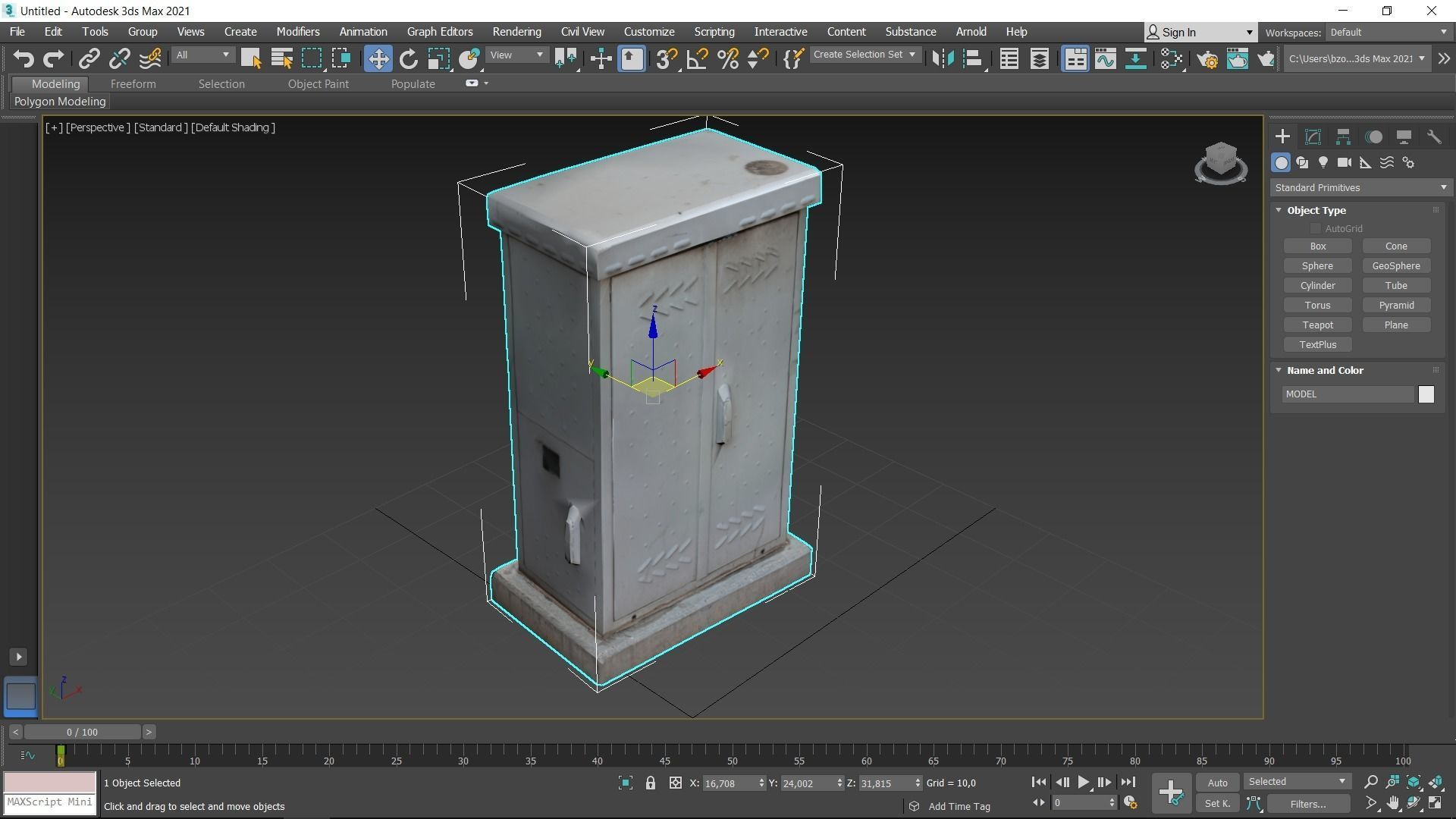 Distribution Board 3 Scan Low-poly 3D model_14