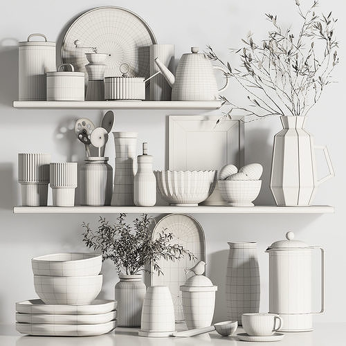 kitchen accessories051 3D model 4