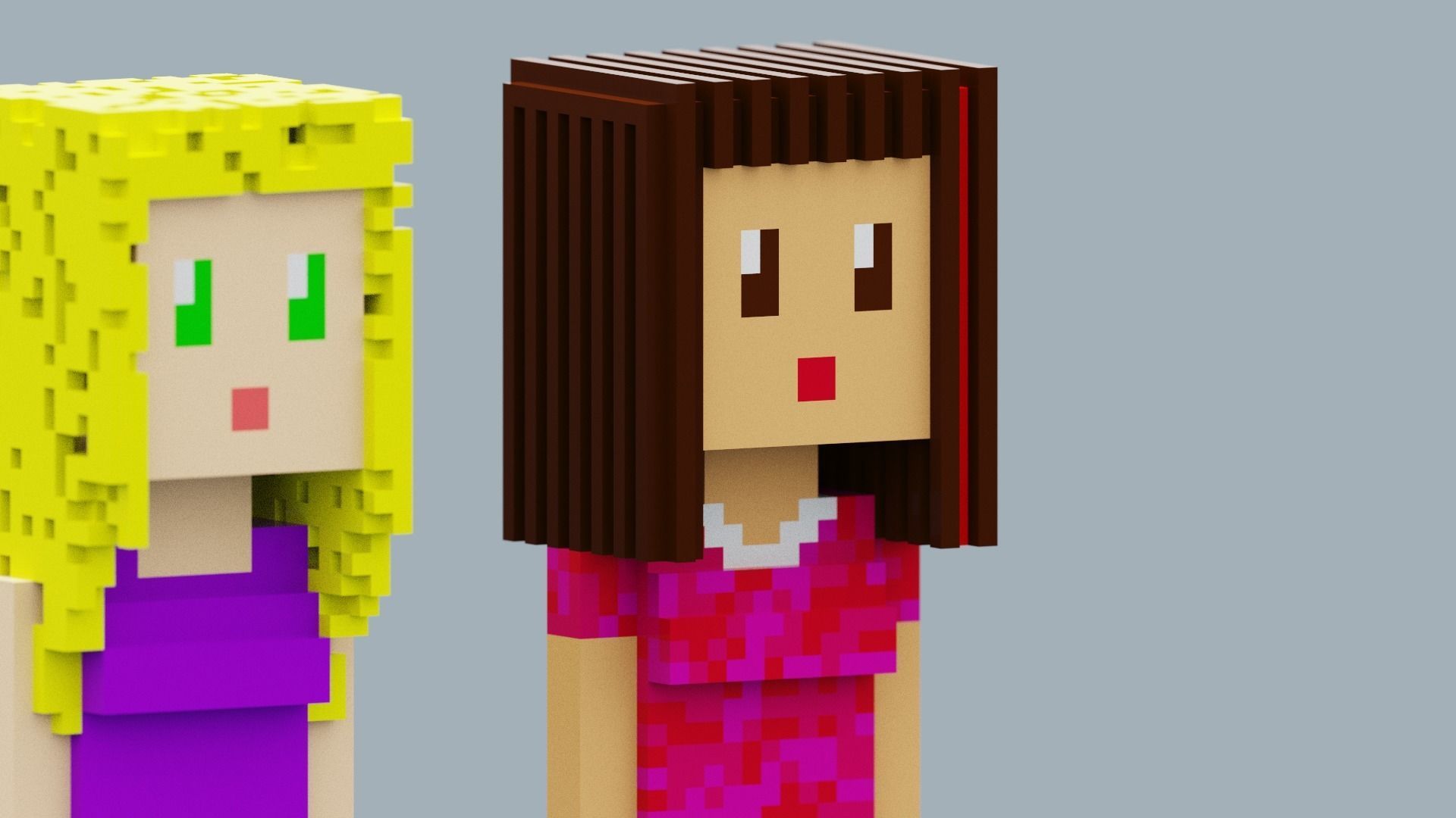 NFT Characters Low-poly 3D model_7