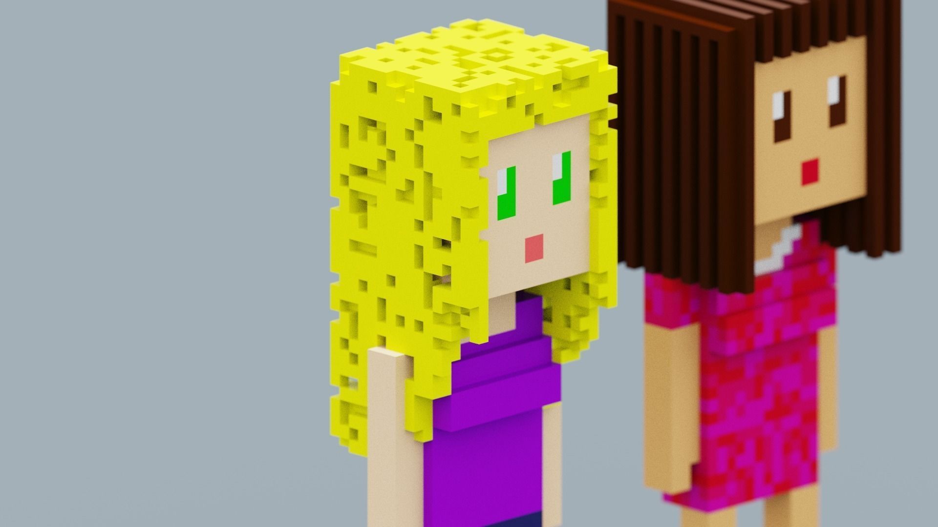 NFT Characters Low-poly 3D model_4