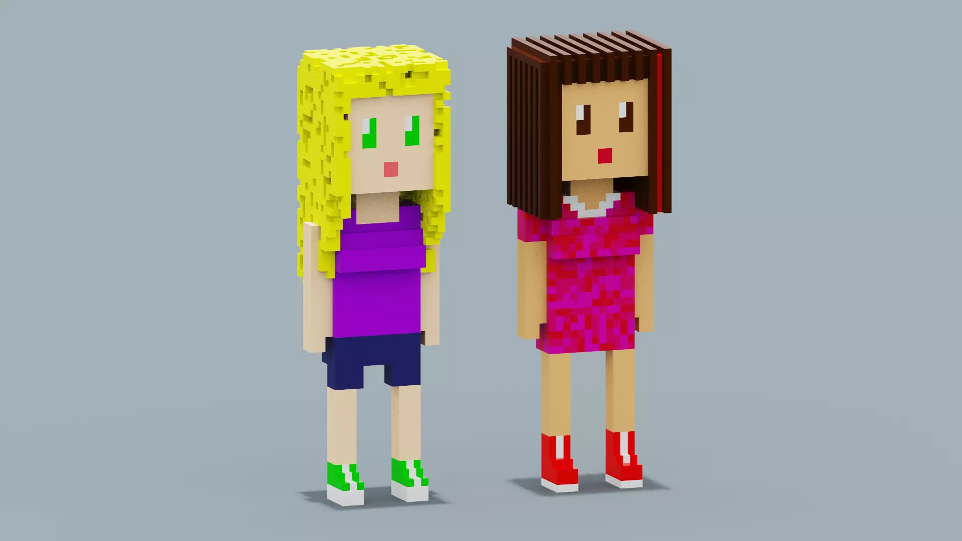 NFT Characters Low-poly 3D model_0