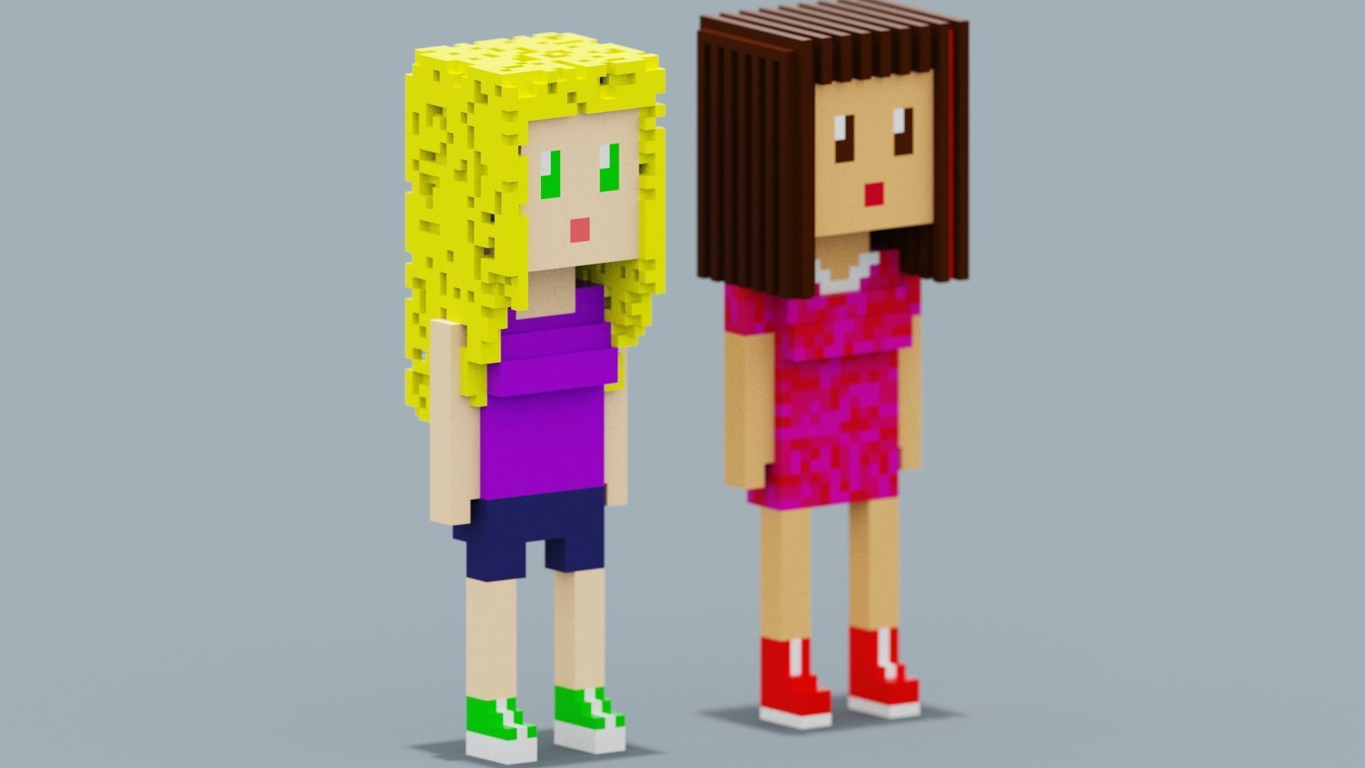 NFT Characters Low-poly 3D model_2