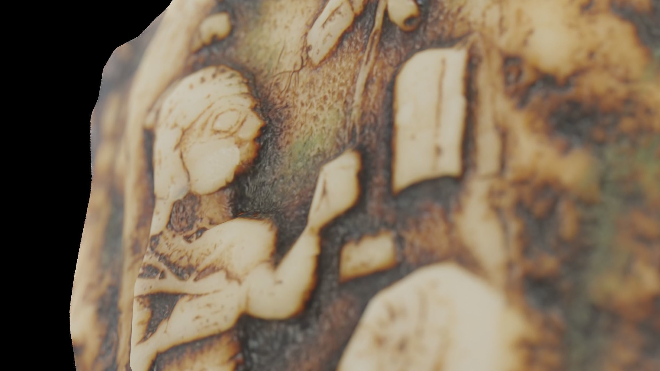 Photoscanned Candle - 4K - Low Poly Low-poly 3D model_3