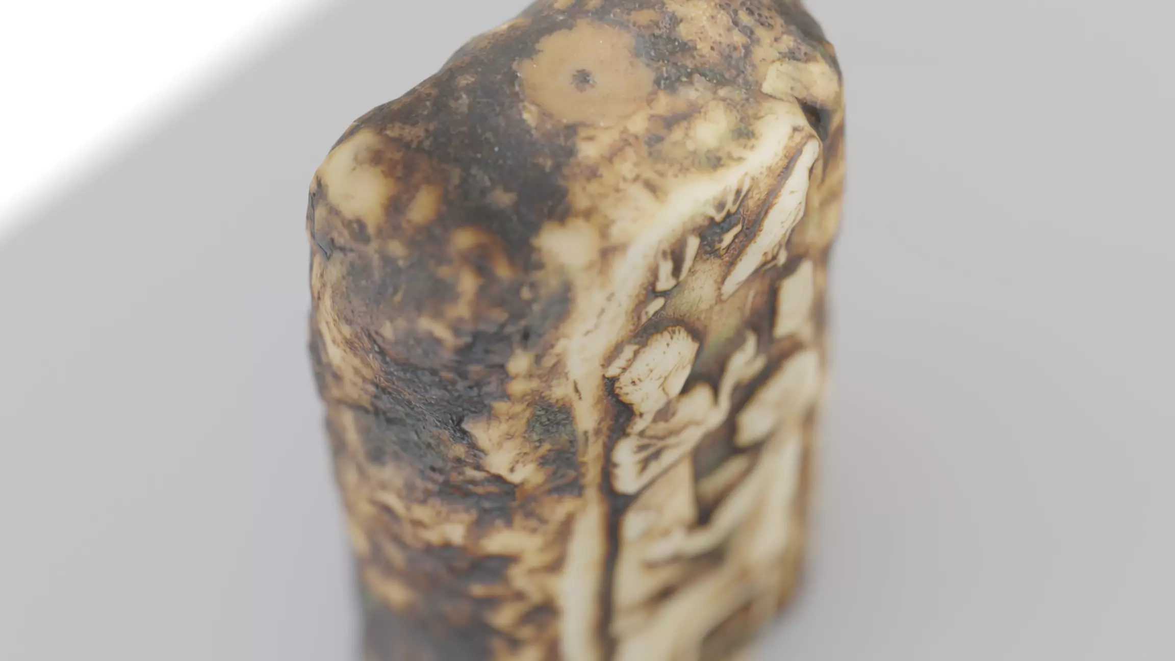 Photoscanned Candle - 4K - Low Poly Low-poly 3D model_0