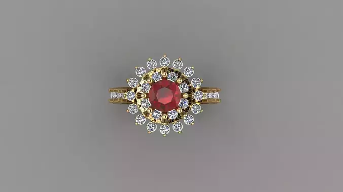 Wedding Engagement Women Ring 3D print model