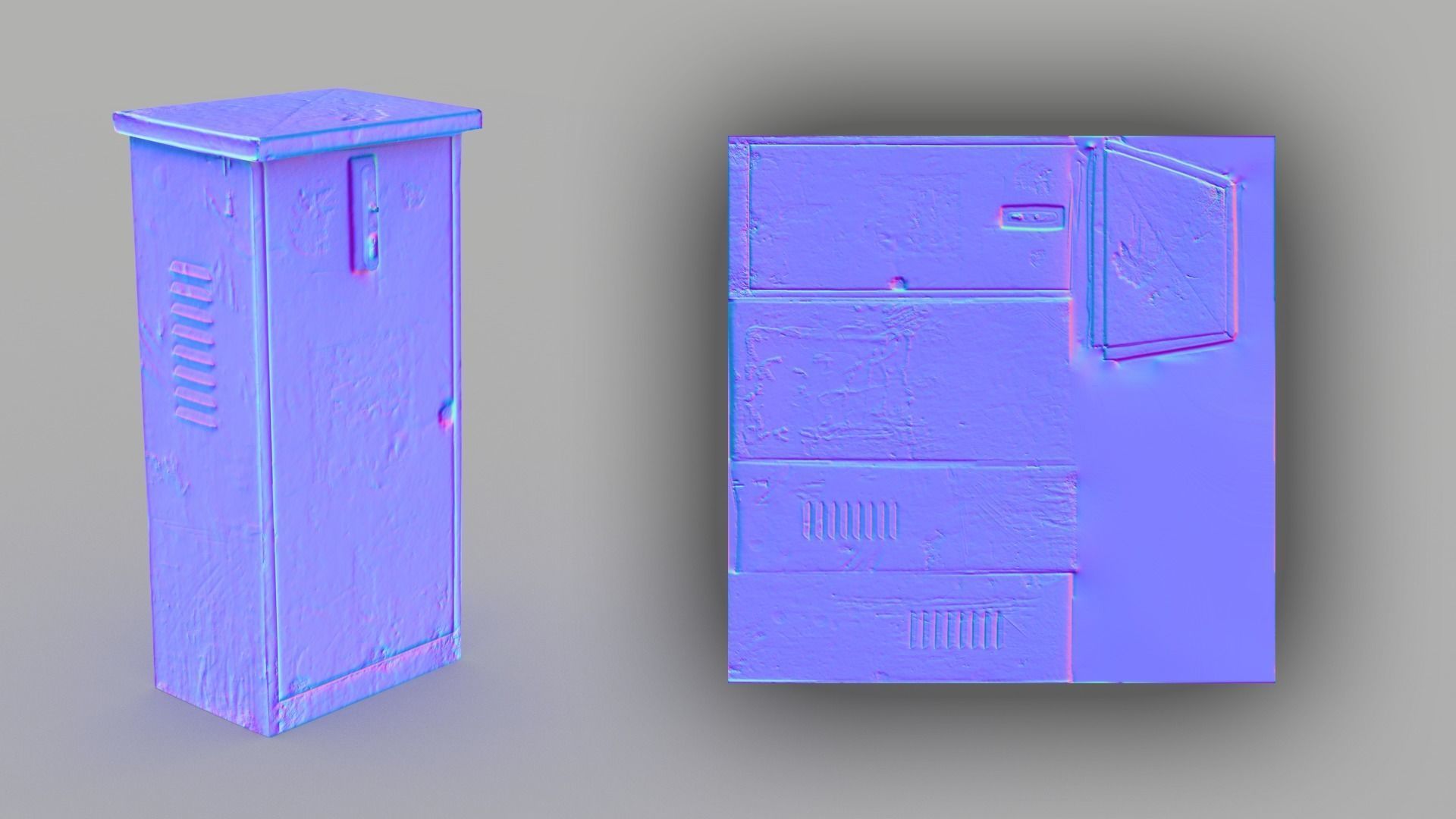 Distribution Board 4 Scan Low-poly 3D model_5