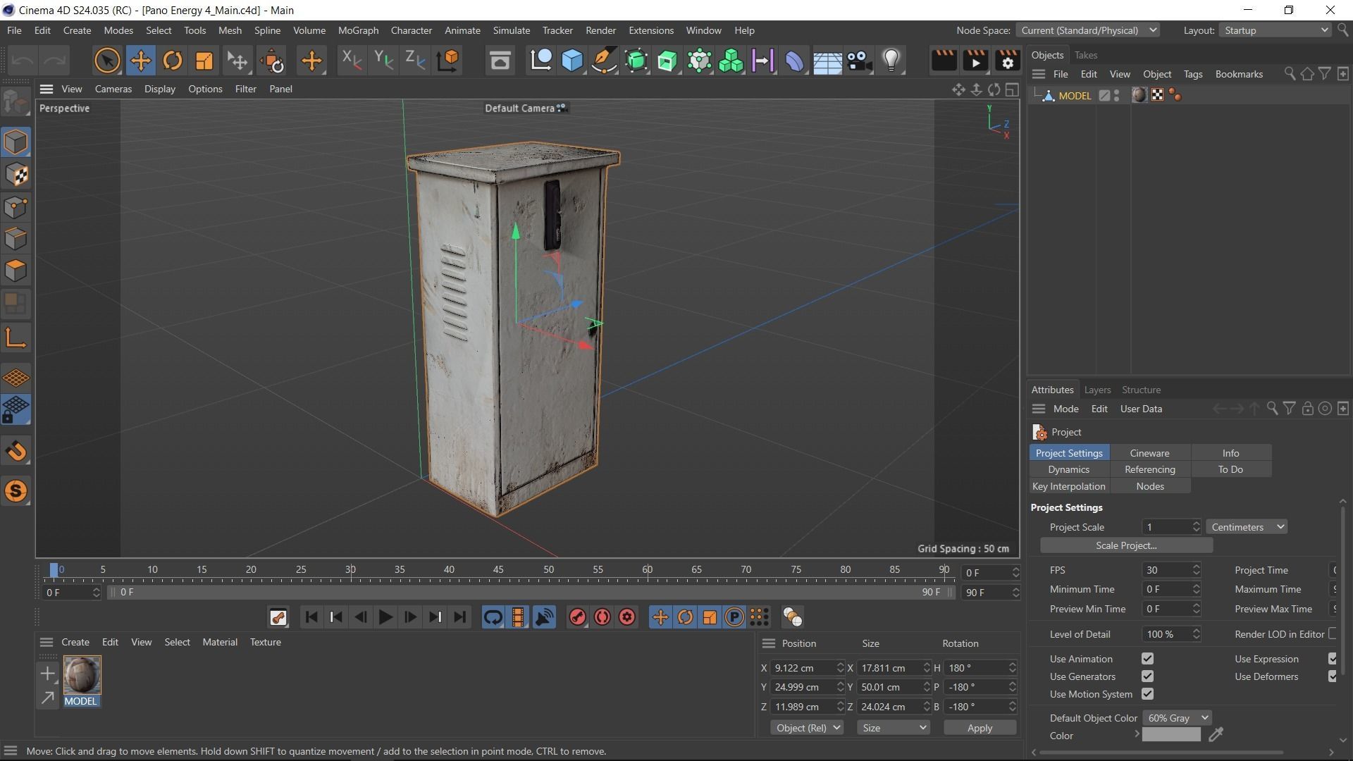 Distribution Board 4 Scan Low-poly 3D model_18