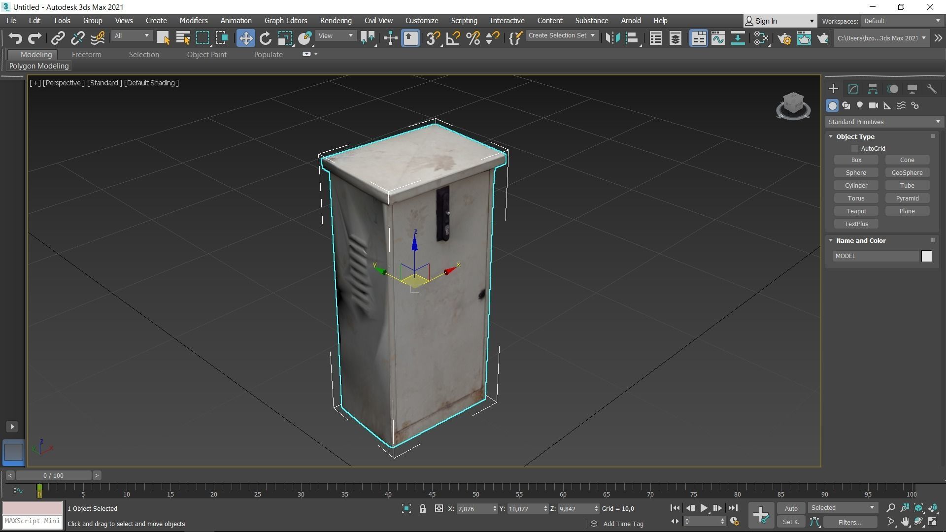 Distribution Board 4 Scan Low-poly 3D model_16