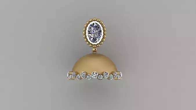 EARINGS  Women Ring 3D print model