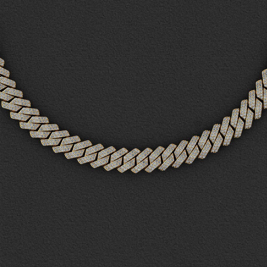 12 MM NEW CUBAN LINK FOR BRACELET OR NECKLACE 3D print model_3
