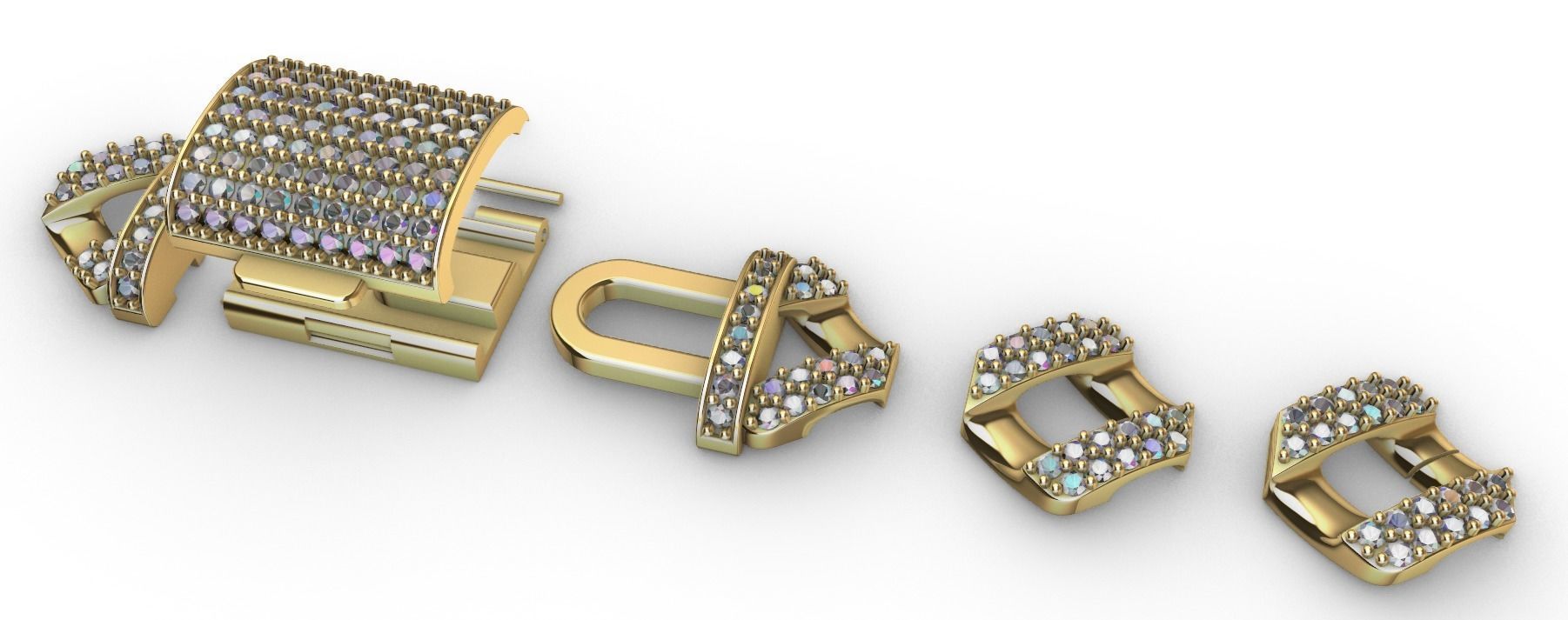 12 MM NEW CUBAN LINK FOR BRACELET OR NECKLACE 3D print model_19