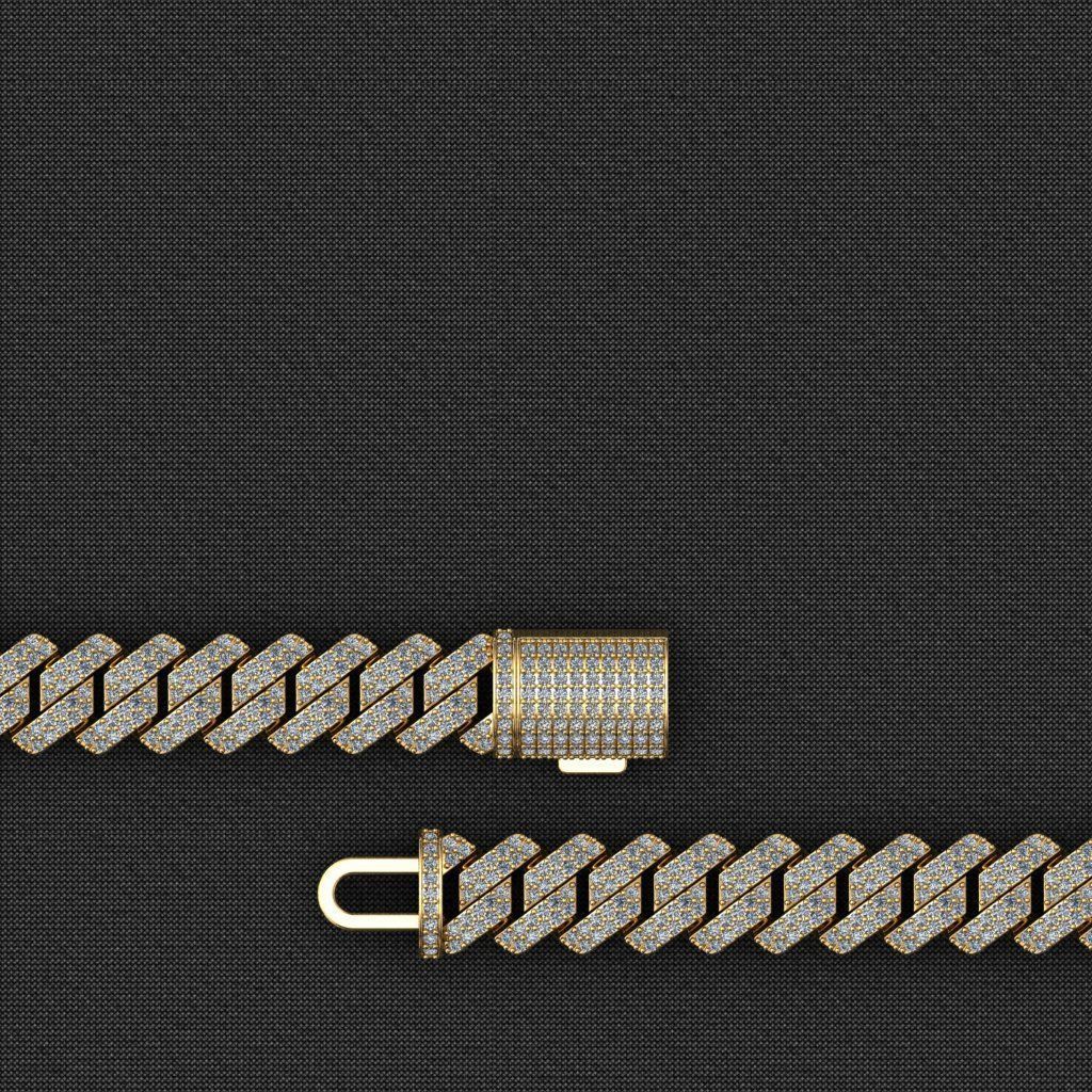 12 MM NEW CUBAN LINK FOR BRACELET OR NECKLACE 3D print model_9