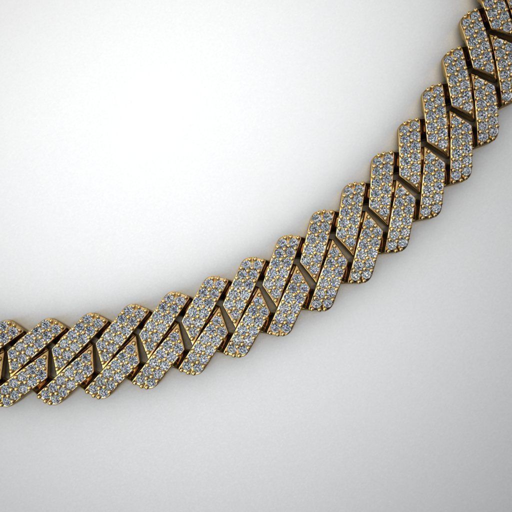 12 MM NEW CUBAN LINK FOR BRACELET OR NECKLACE 3D print model_1
