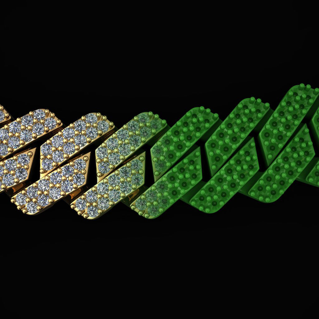 12 MM NEW CUBAN LINK FOR BRACELET OR NECKLACE 3D print model_6