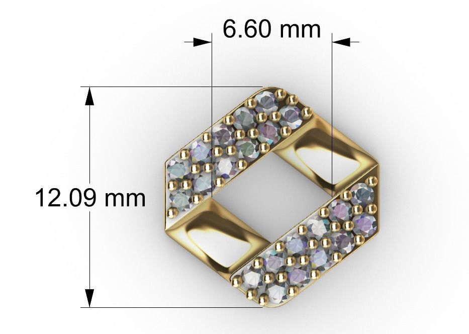 12 MM NEW CUBAN LINK FOR BRACELET OR NECKLACE 3D print model_10