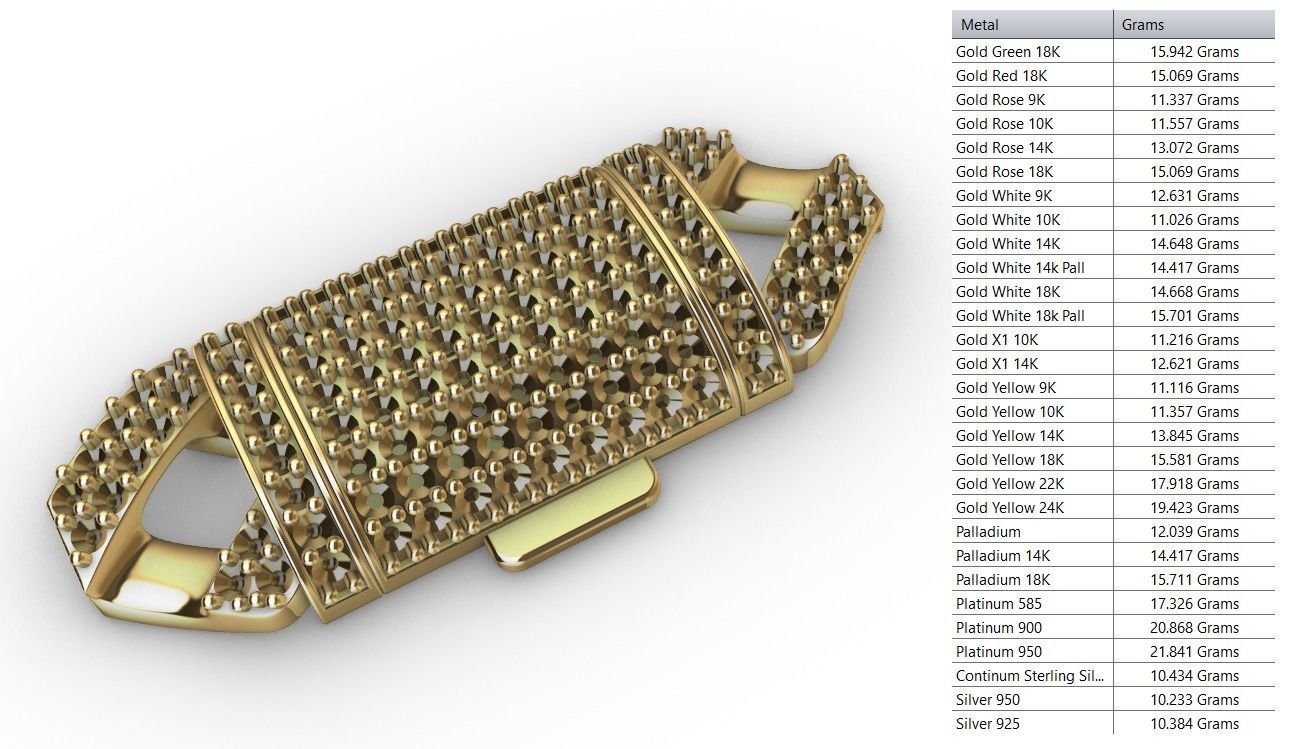 12 MM NEW CUBAN LINK FOR BRACELET OR NECKLACE 3D print model_15