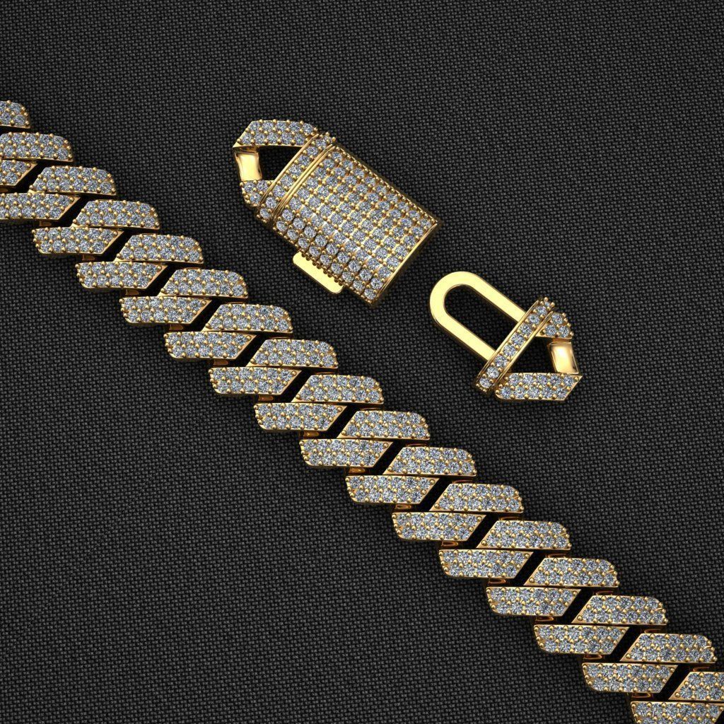 12 MM NEW CUBAN LINK FOR BRACELET OR NECKLACE 3D print model_5