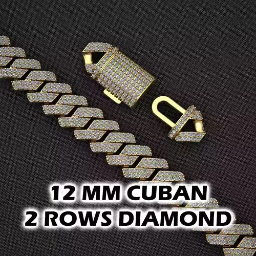 12 MM NEW CUBAN LINK FOR BRACELET OR NECKLACE 3D print model