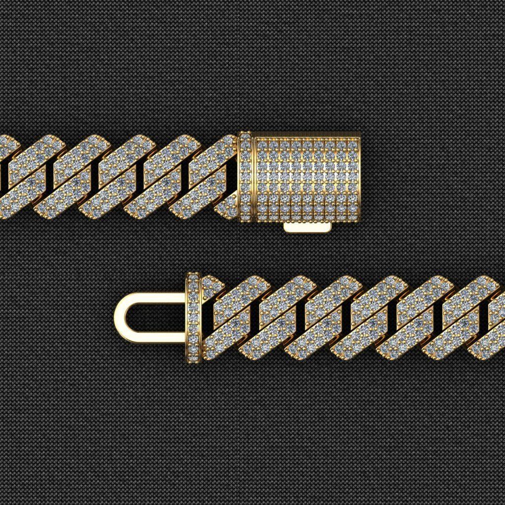 12 MM NEW CUBAN LINK FOR BRACELET OR NECKLACE 3D print model_4