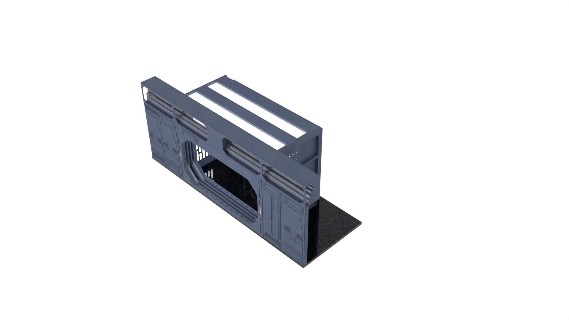 Set 1a - Death Star Vader vs Obi-Wan 1-6 scale Hottoys 3D print model_19