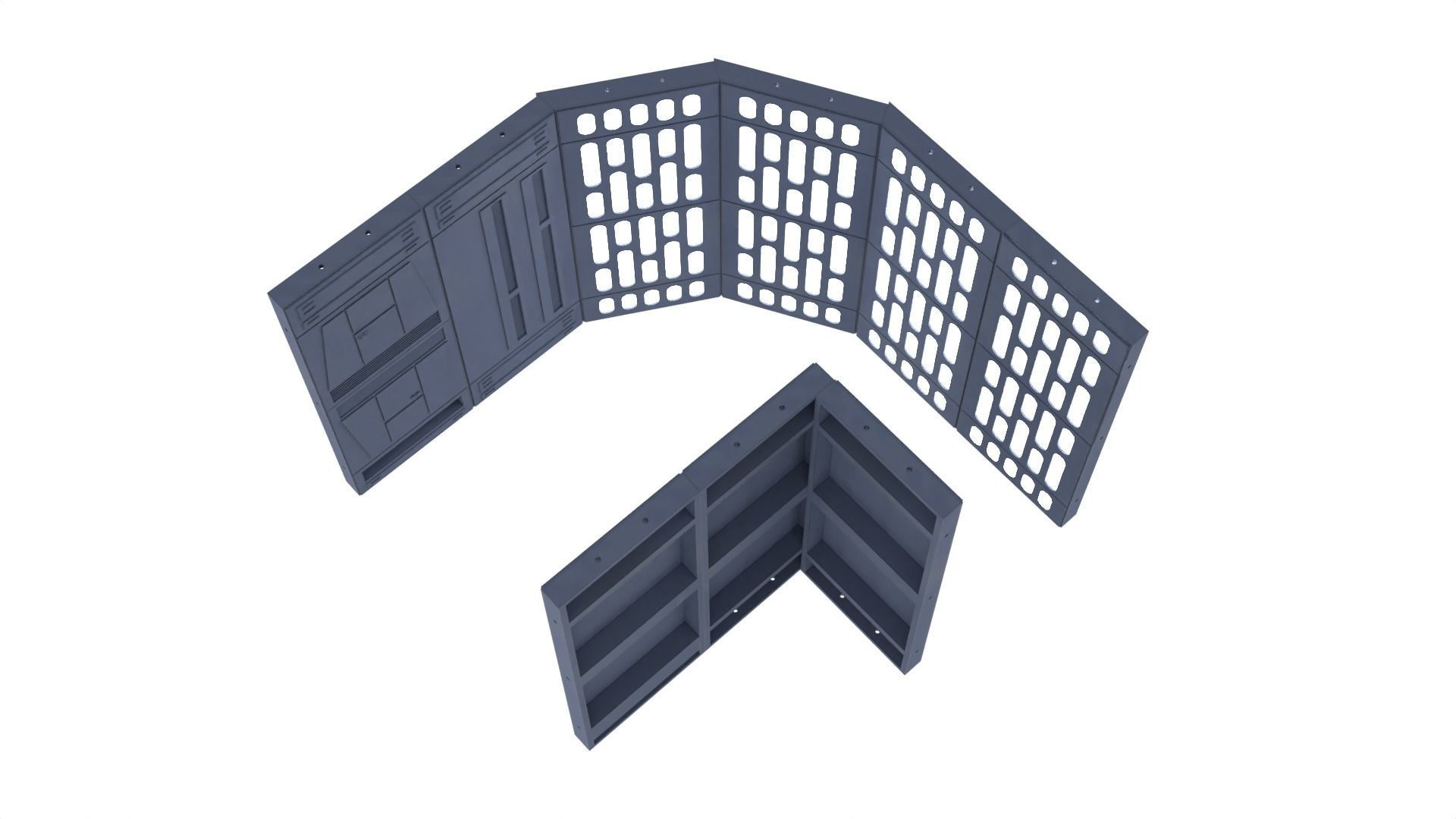 Set 1a - Death Star Vader vs Obi-Wan 1-6 scale Hottoys 3D print model_42