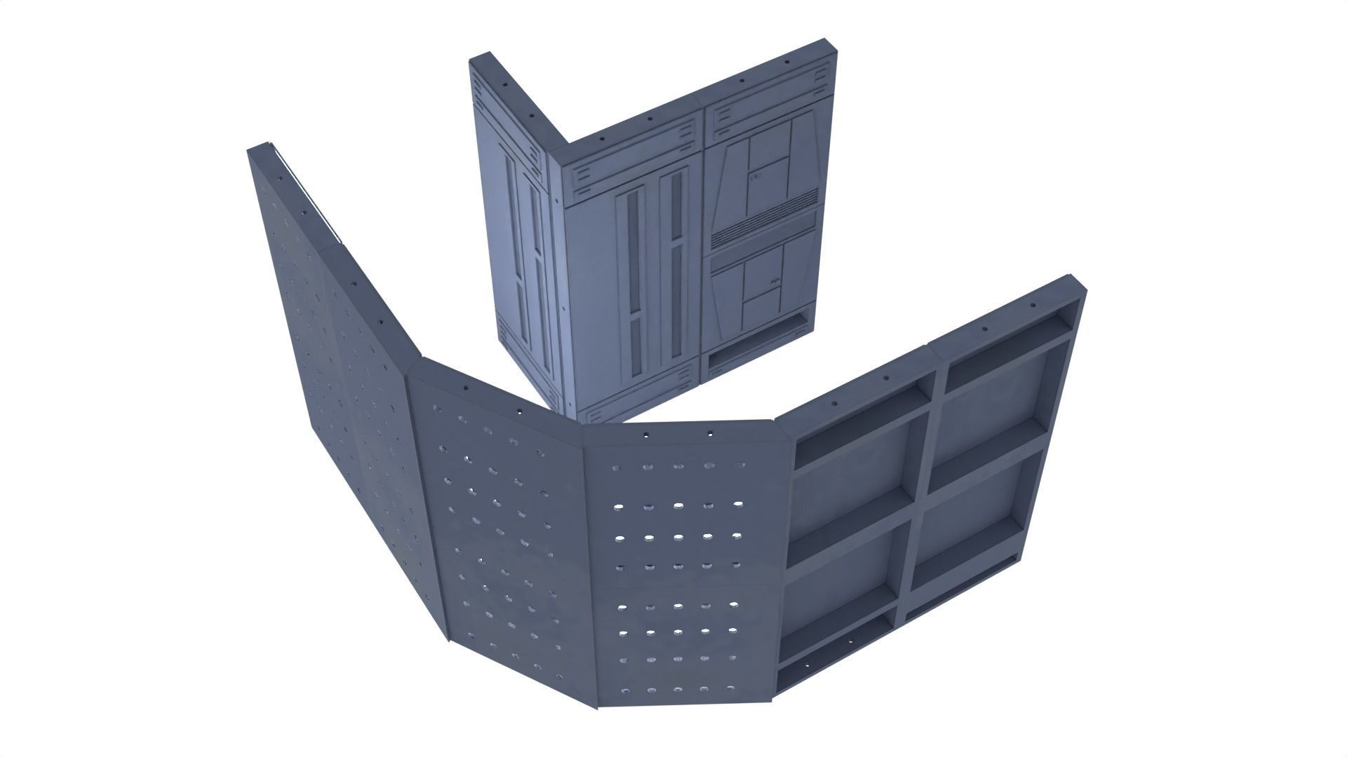 Set 1a - Death Star Vader vs Obi-Wan 1-6 scale Hottoys 3D print model_27