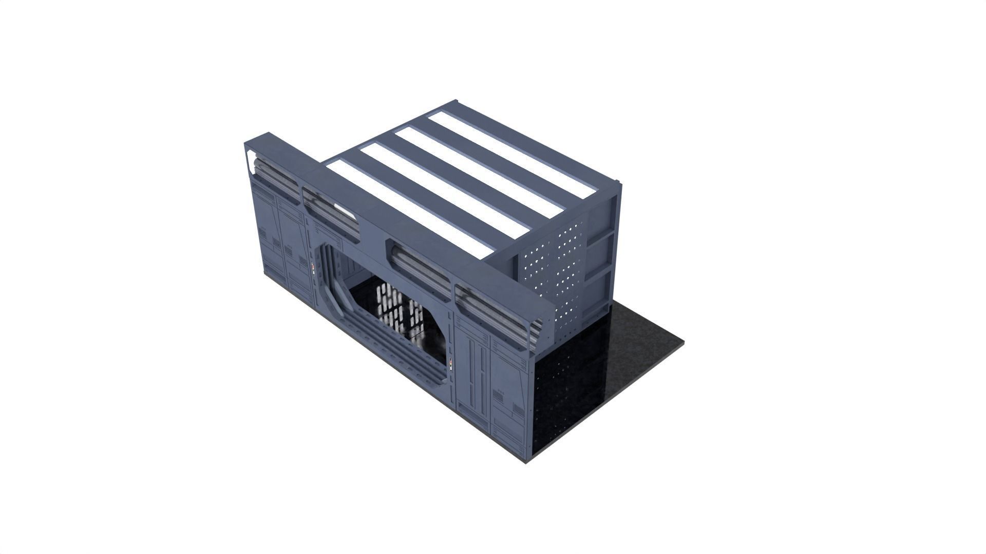 Set 1a - Death Star Vader vs Obi-Wan 1-6 scale Hottoys 3D print model_21