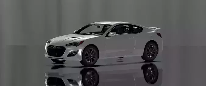 Hyundai Genesis - photorealistic car Low-poly 3D model