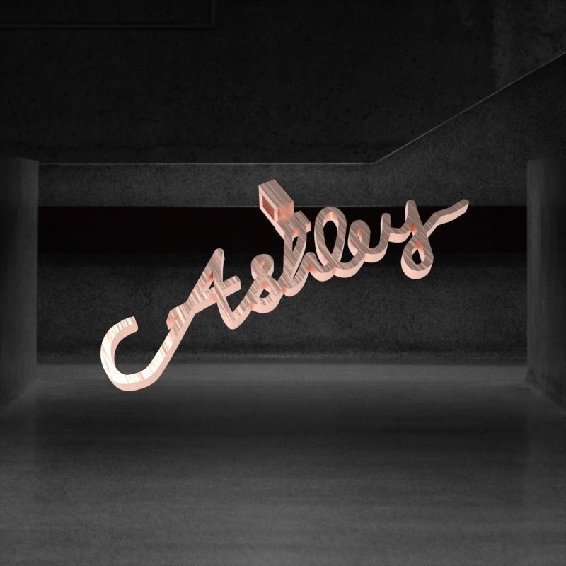 Ashley Personalized Name Necklace Jewelry 3D print model_20