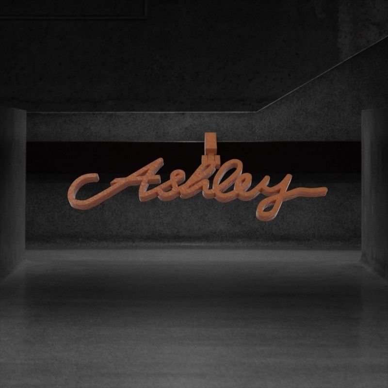 Ashley Personalized Name Necklace Jewelry 3D print model_1