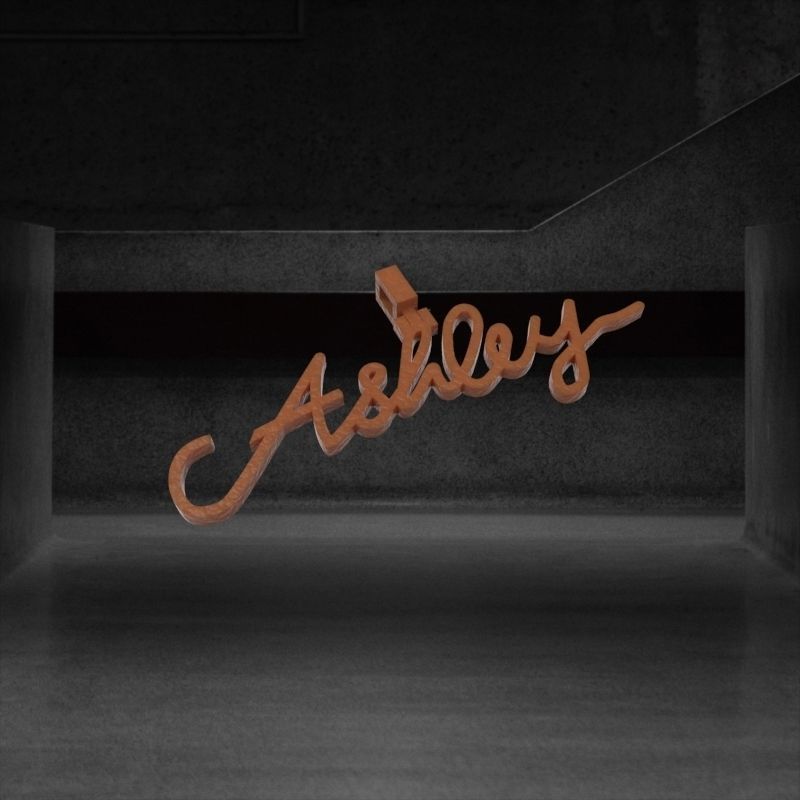 Ashley Personalized Name Necklace Jewelry 3D print model_2