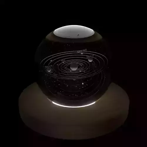 Solar system 3D model
