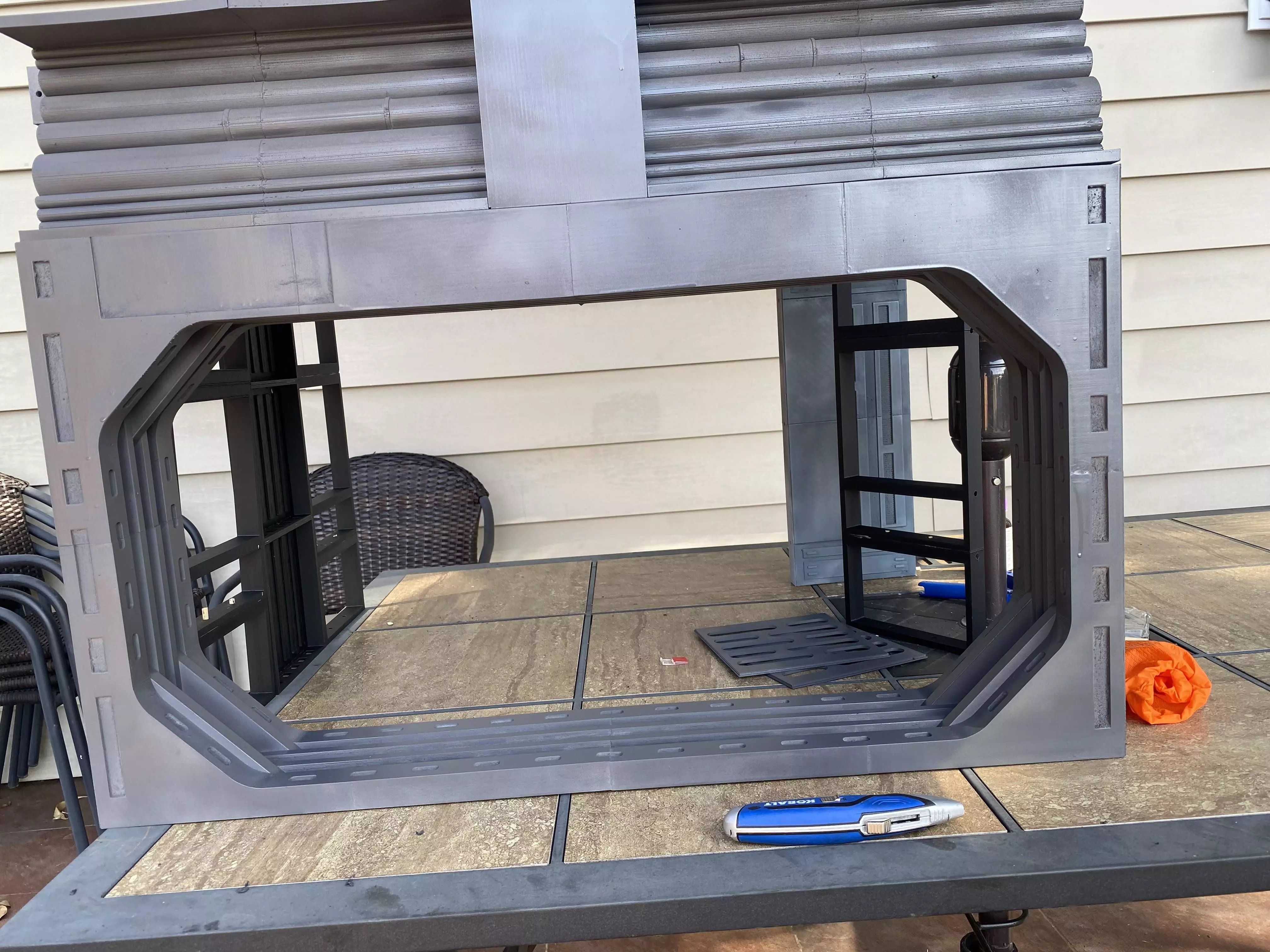 Set 1a - Death Star Vader vs Obi-Wan 1-12 scale Blackseries 3D print model_57