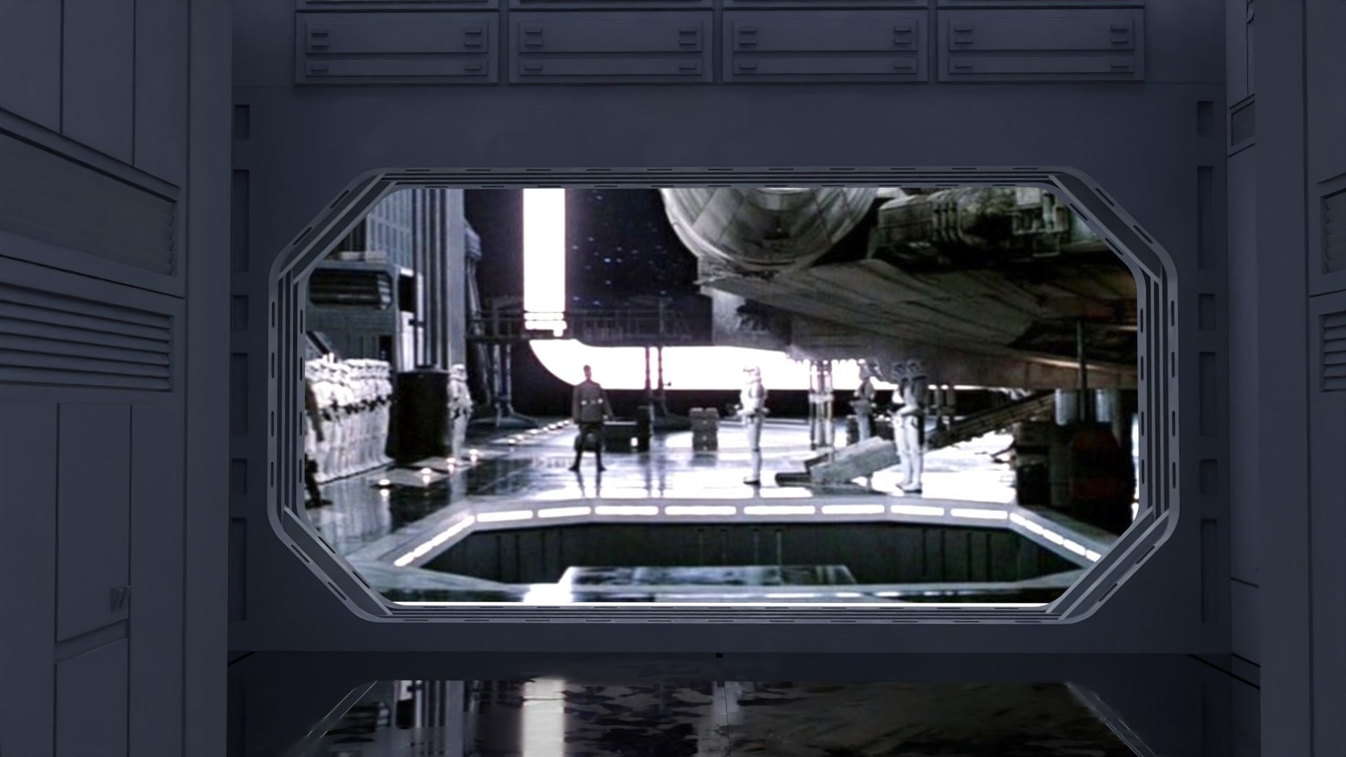 Set 1a - Death Star Vader vs Obi-Wan 1-12 scale Blackseries 3D print model_6