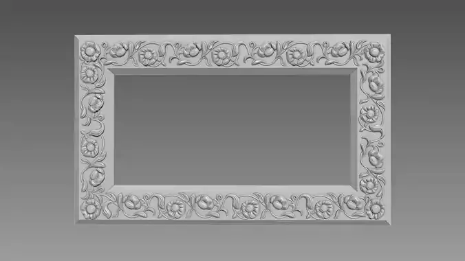 Mirror Frame Large Flower