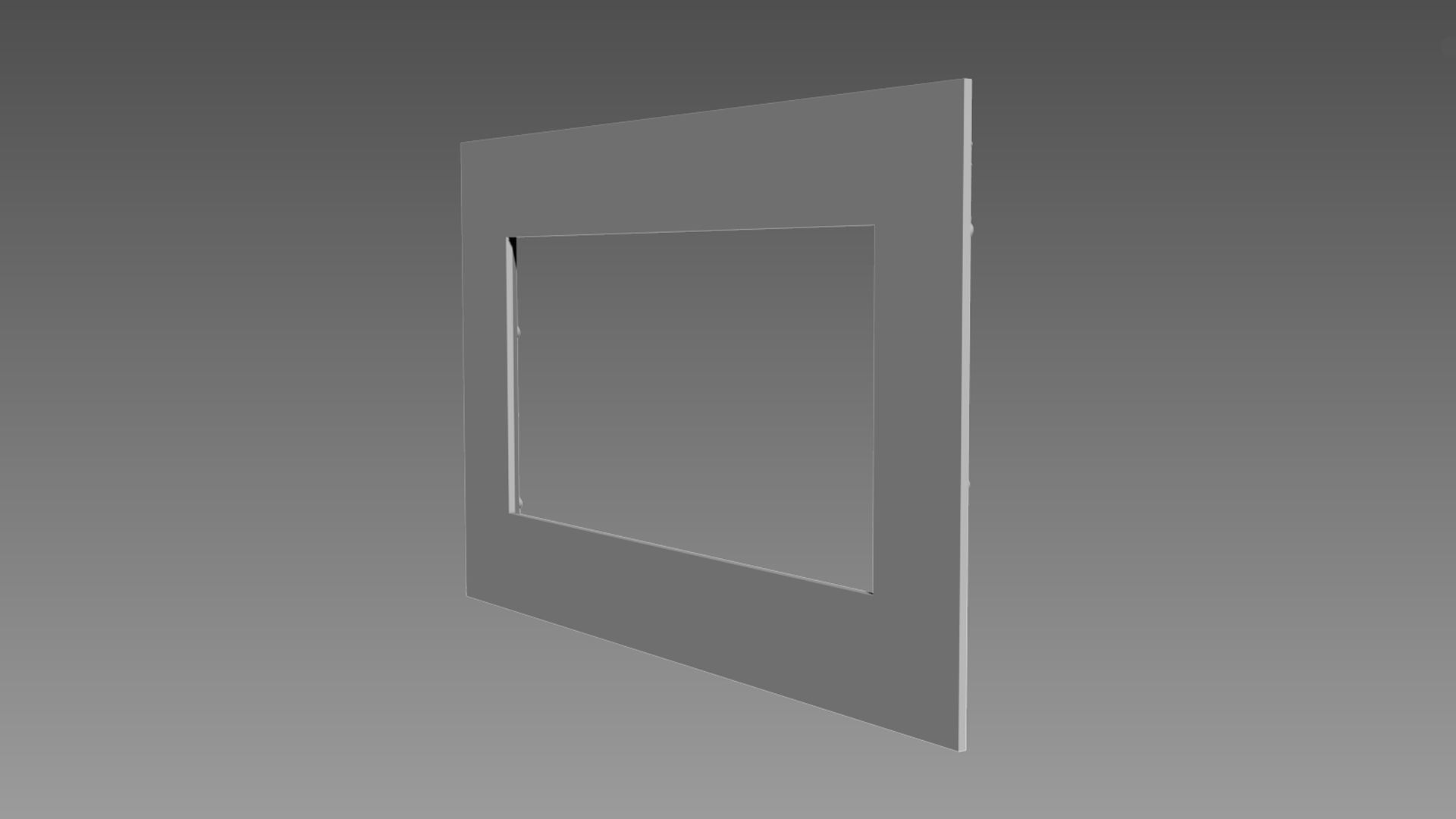 Mirror Frame Large Flower 3D model_3