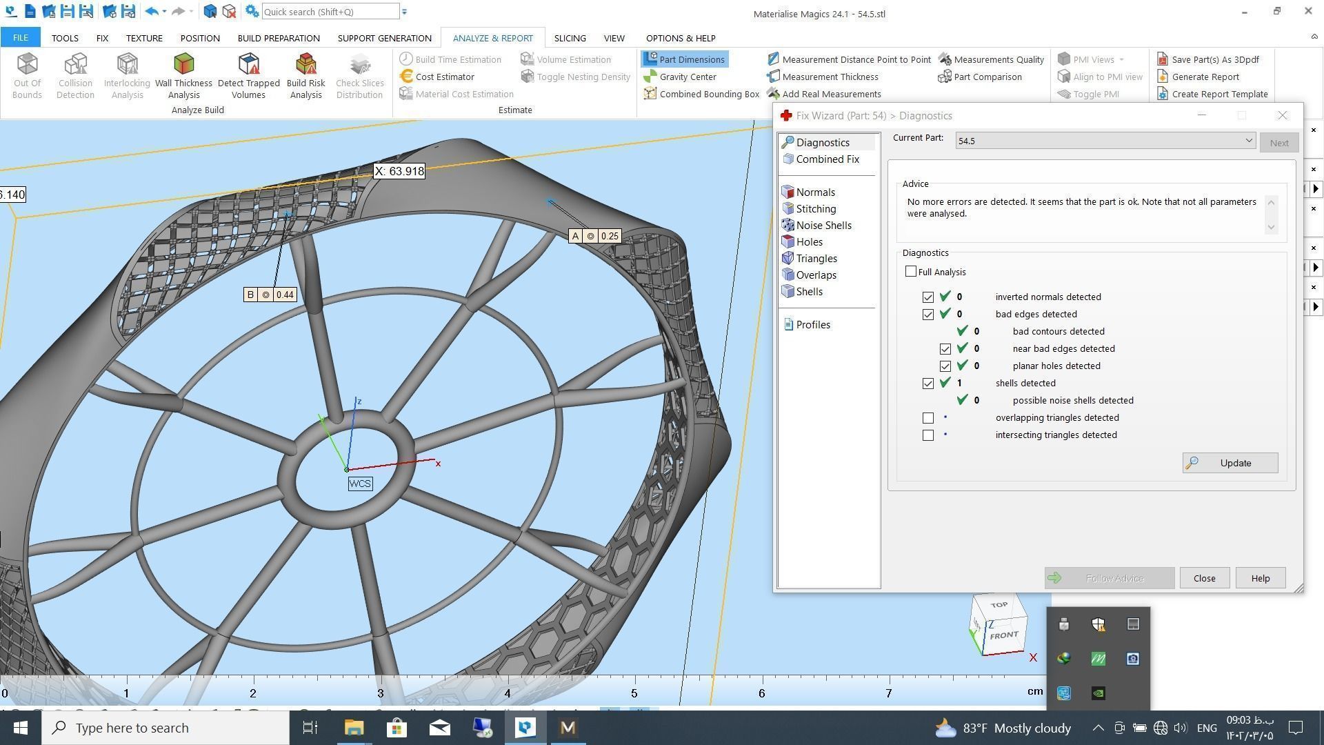 Fusion bracelet bangle 02 in 4 sizes 3D print model_13