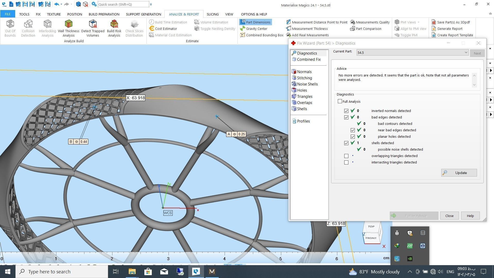 Fusion bracelet bangle 02 in 4 sizes 3D print model_14