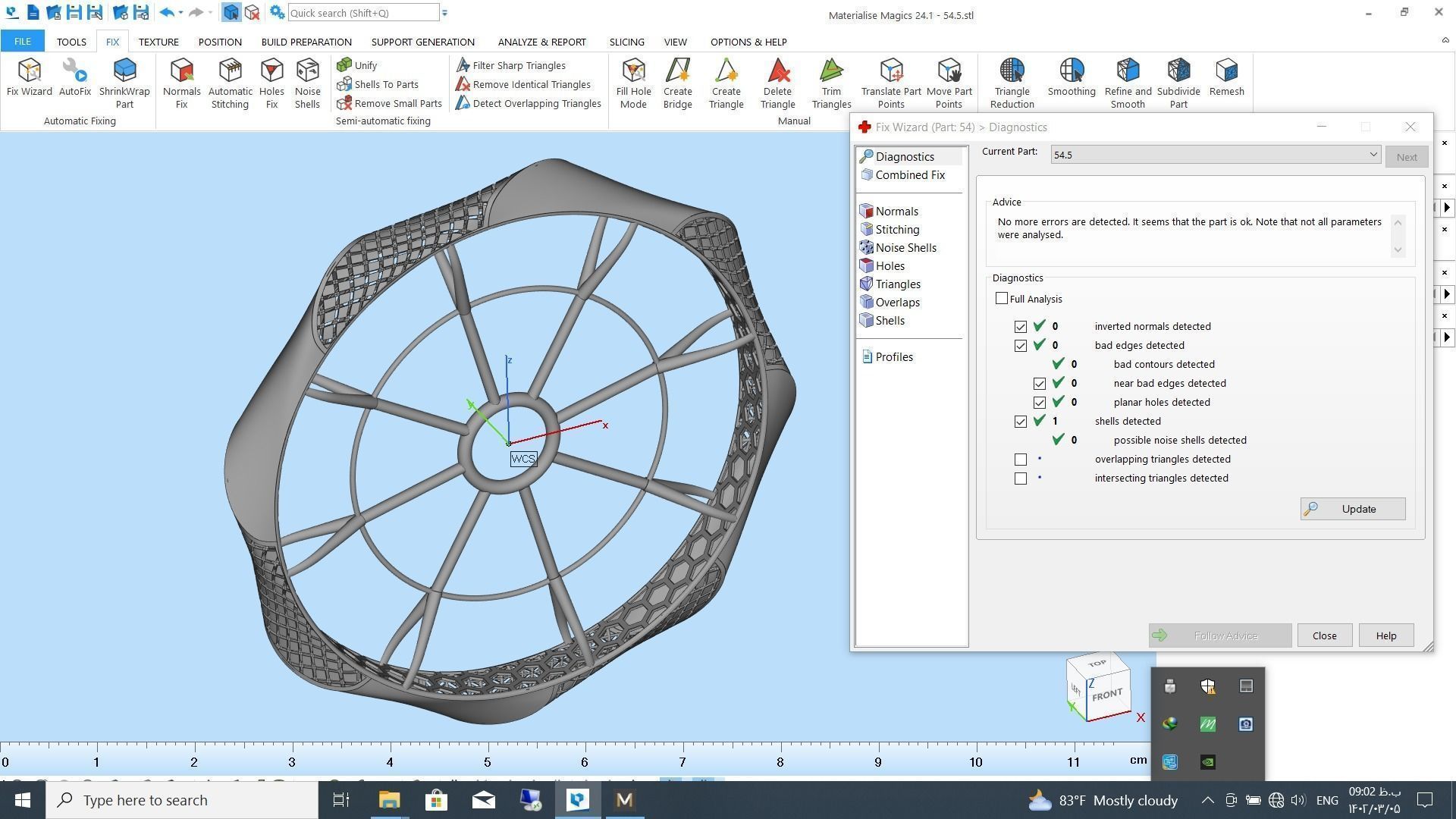 Fusion bracelet bangle 02 in 4 sizes 3D print model_11