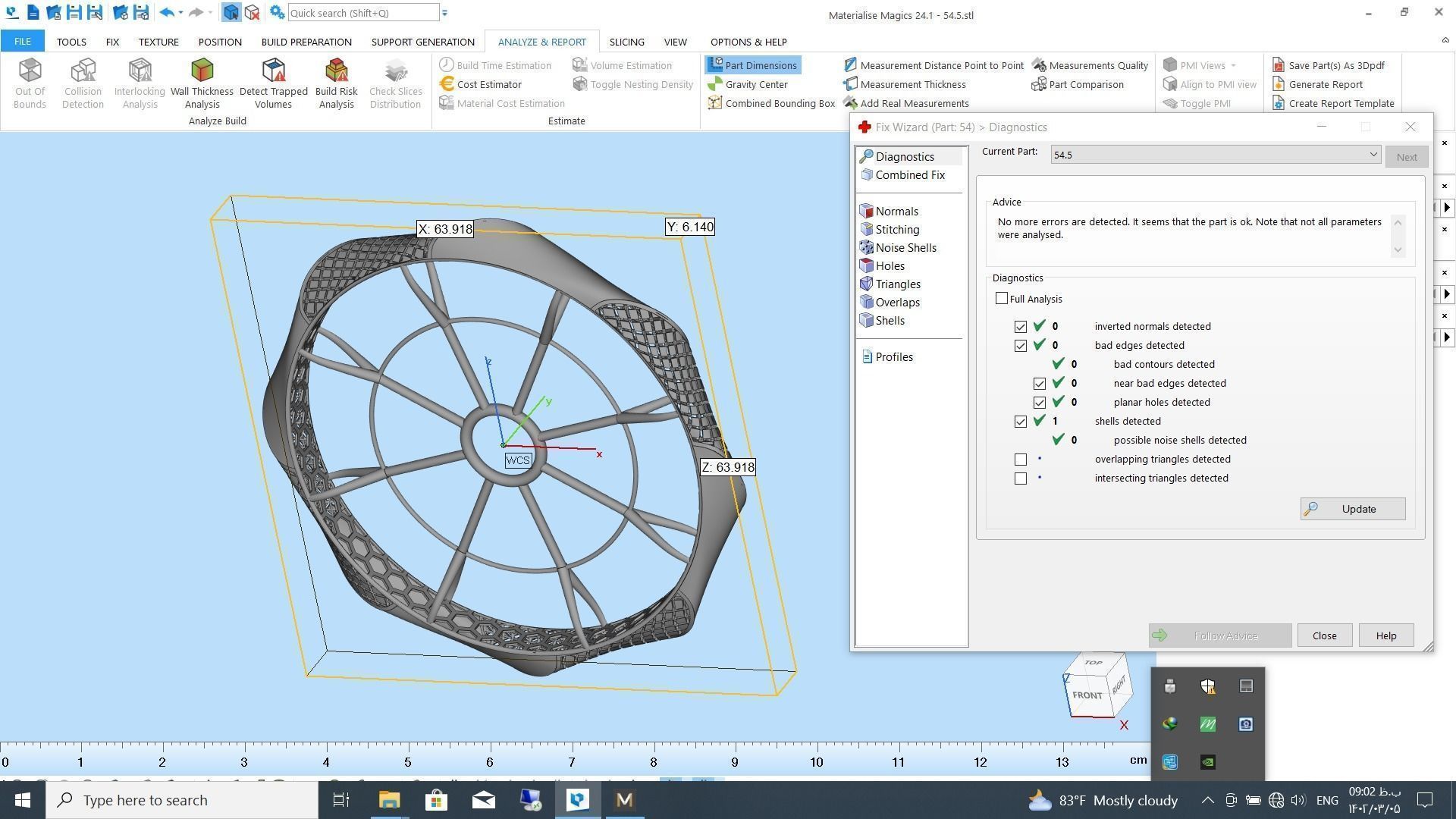 Fusion bracelet bangle 02 in 4 sizes 3D print model_16