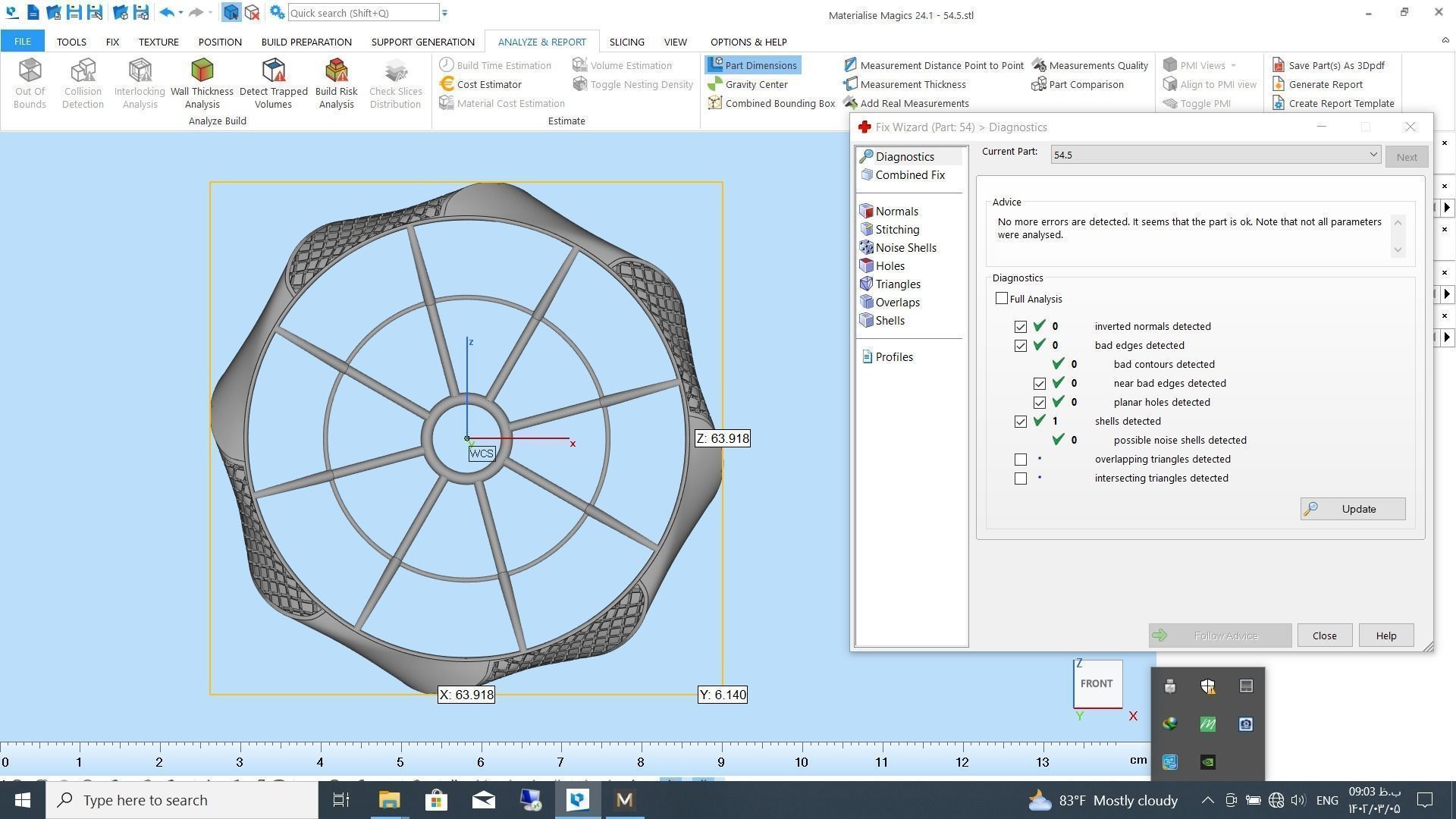 Fusion bracelet bangle 02 in 4 sizes 3D print model_15
