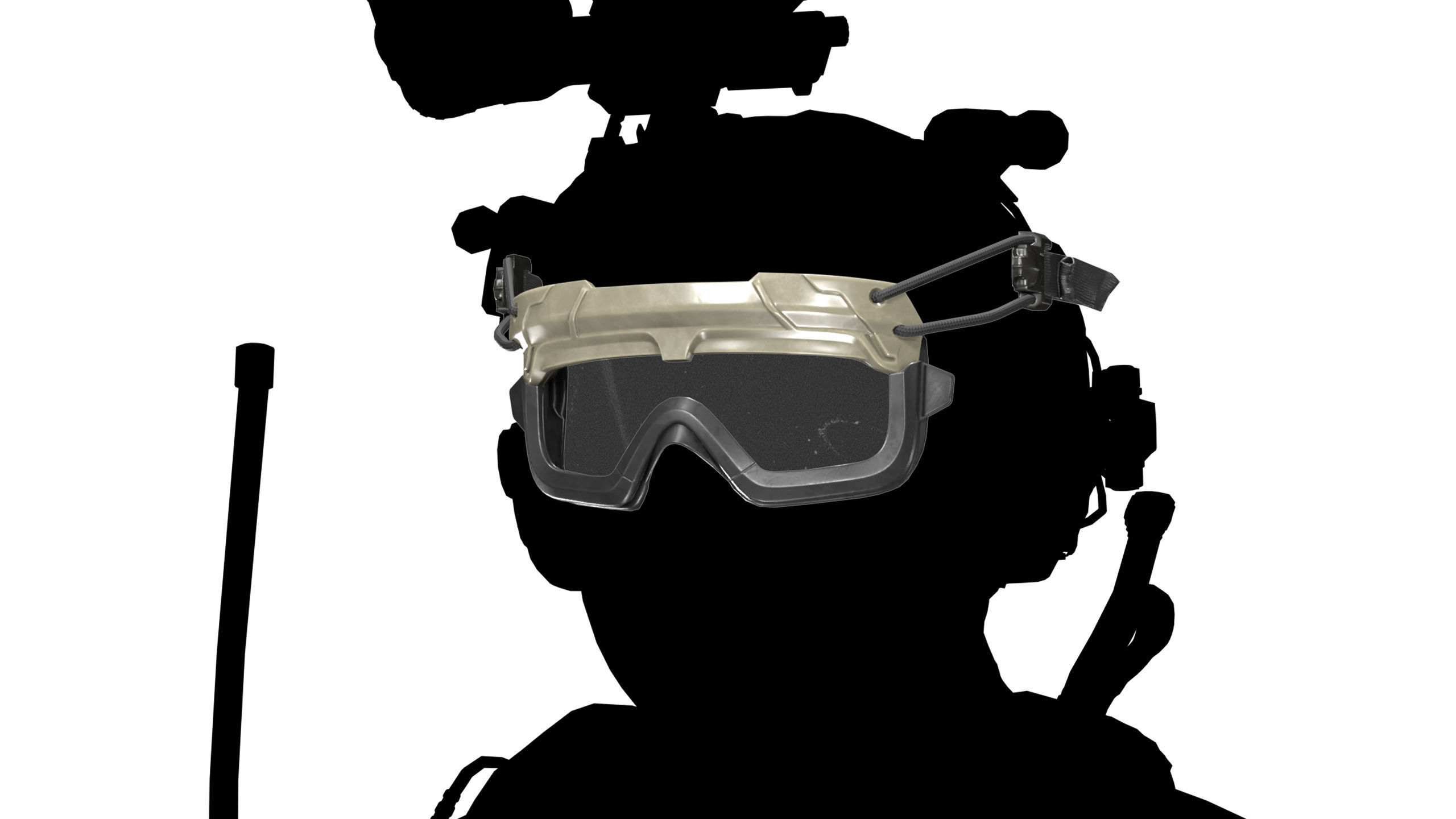 OPS CORE STEP IN PROTECTION GOGGLES Low-poly 3D model_21