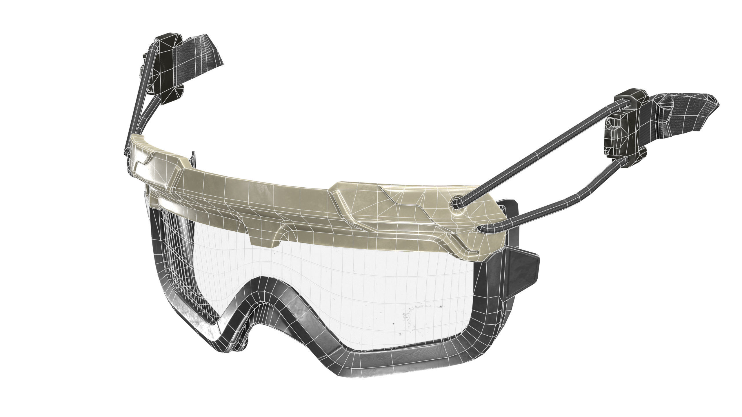 OPS CORE STEP IN PROTECTION GOGGLES Low-poly 3D model_12