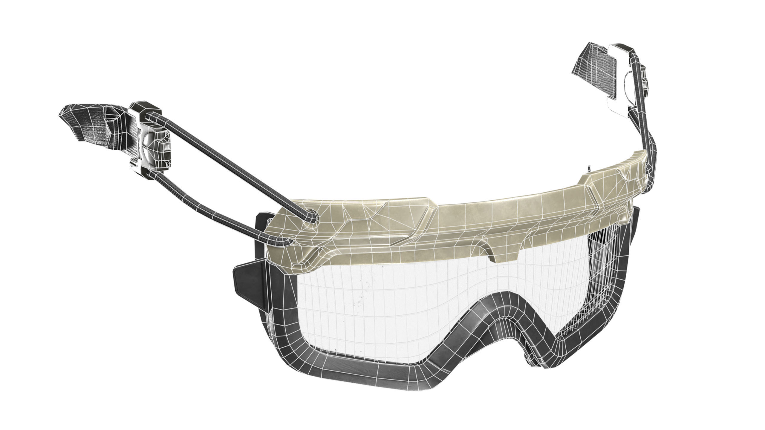 OPS CORE STEP IN PROTECTION GOGGLES Low-poly 3D model_14