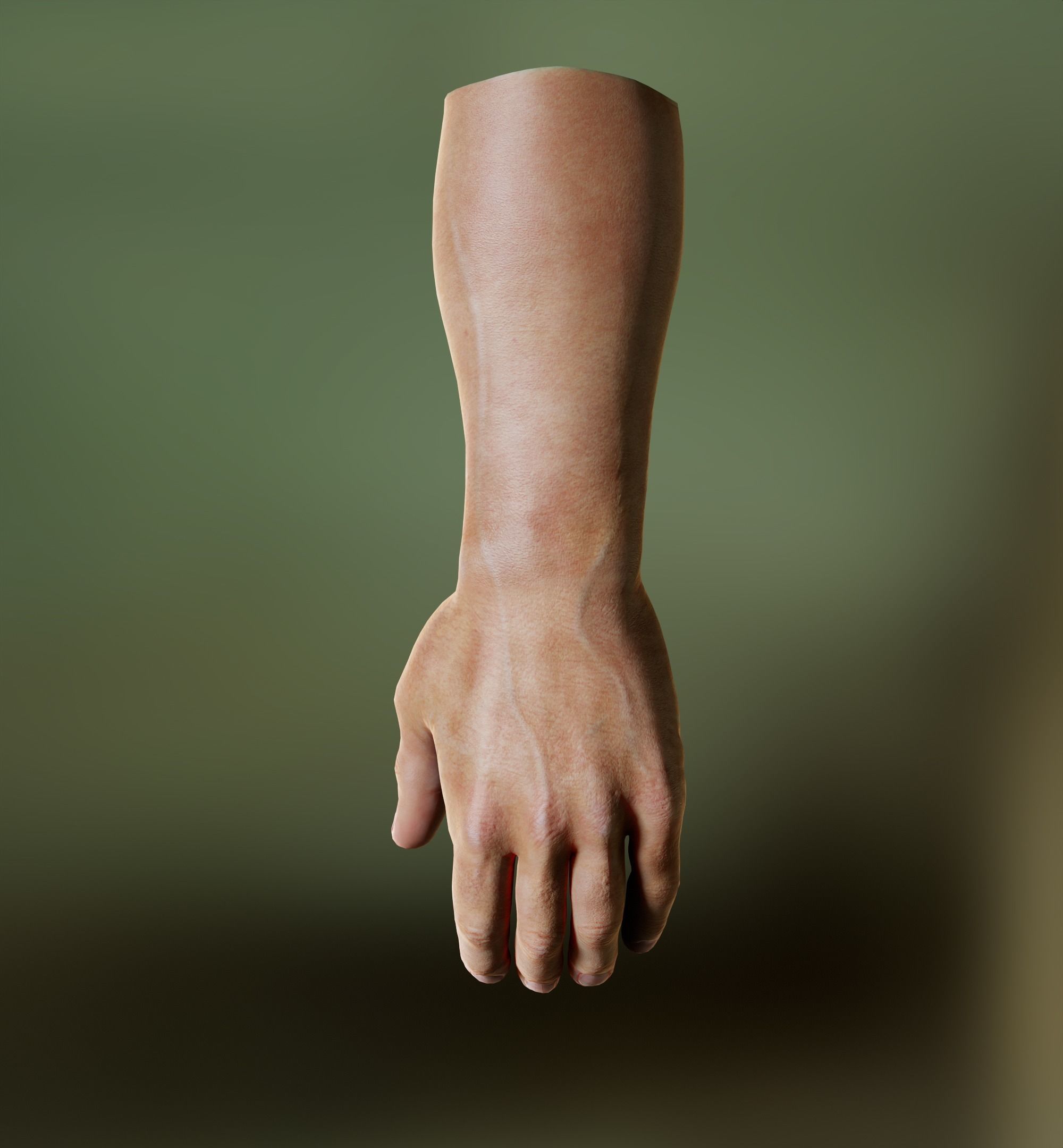 Man Hand  Human Low-poly 3D model_23