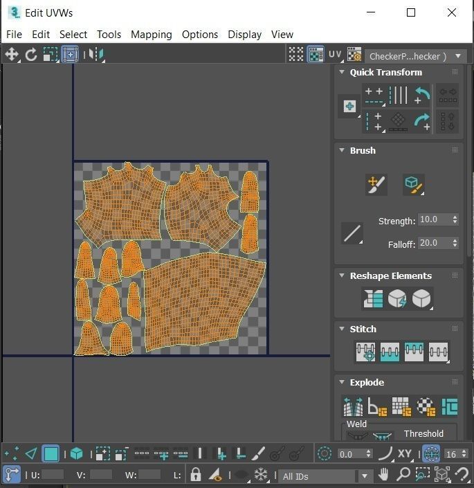 Man Hand  Human Low-poly 3D model_29