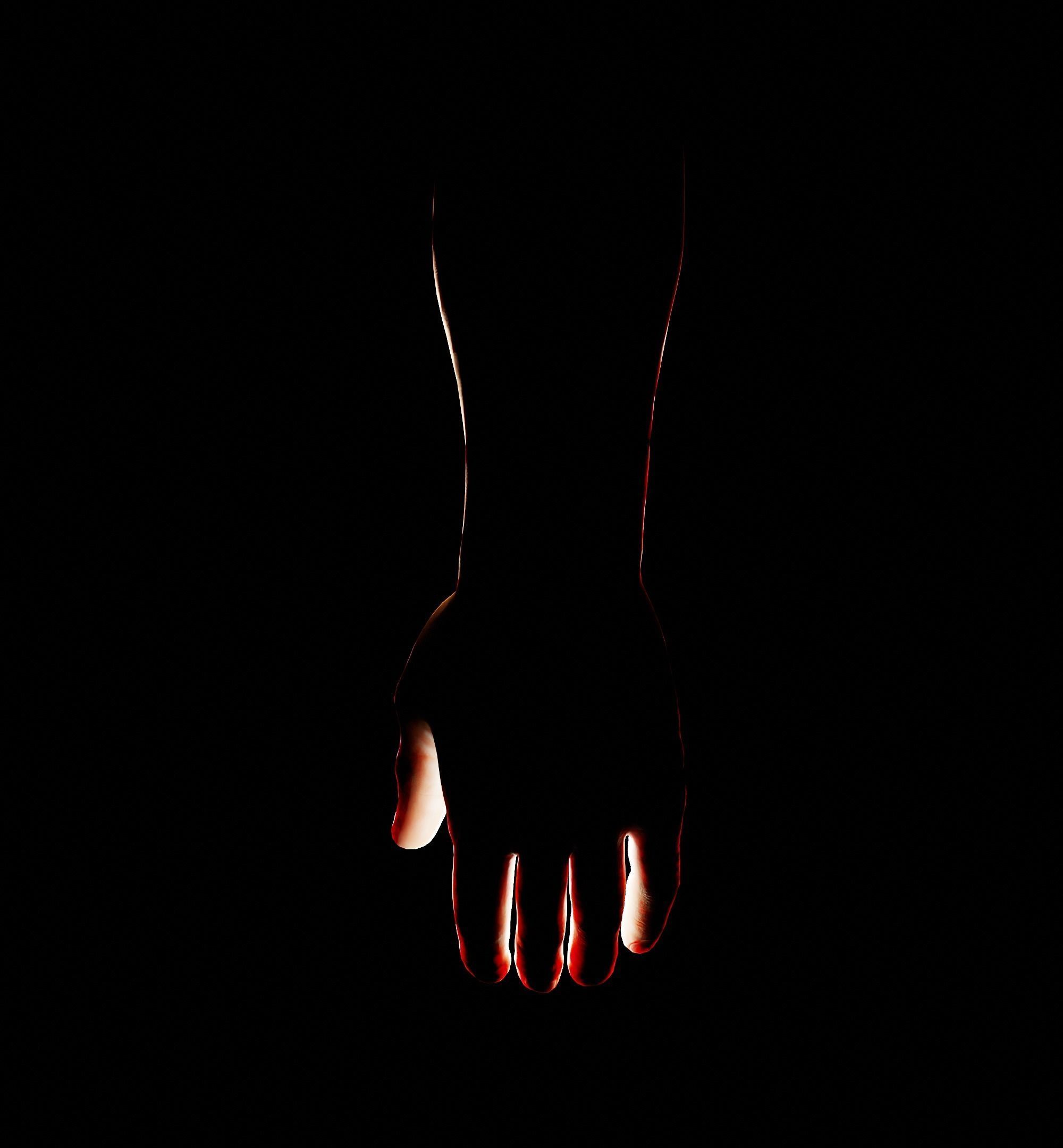 Man Hand  Human Low-poly 3D model_17